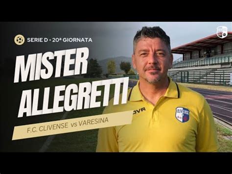 Intervista Post Partita F C Clivense Vs Varesina Serie D