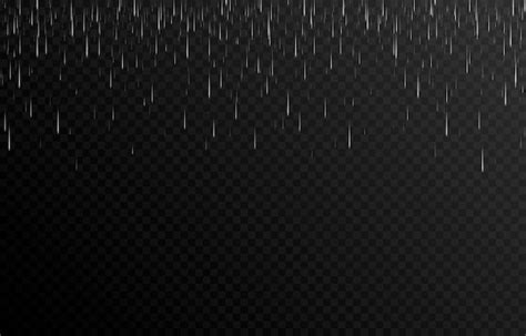 Vector Lluvia Sobre Un Fondo Transparente Aislado Lluvia Png Lluvia