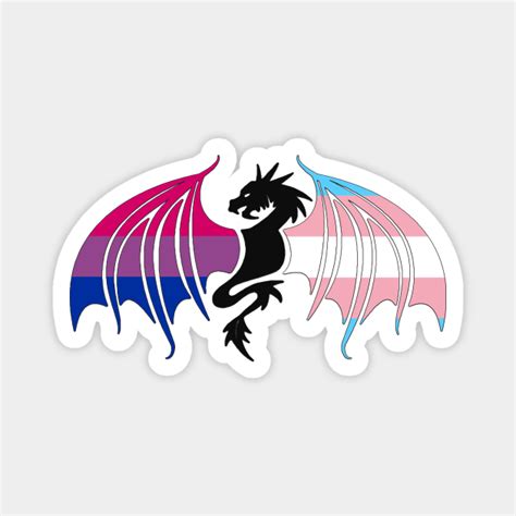 Bi Trans Pride Dragon Pride Month Magnet Teepublic