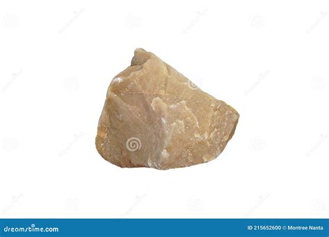 Quartzite Rock Stone Isolated On White Background Stock Photo Image