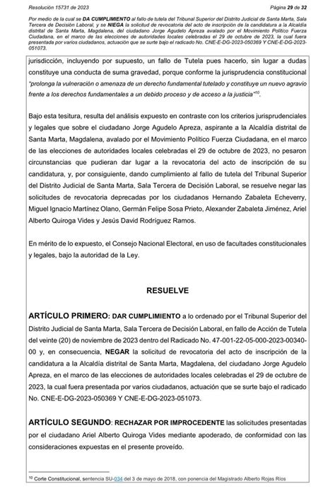 Alcaldía De Santa Marta En Vilo Agudelo Y Pinedo Enfrentados Por La