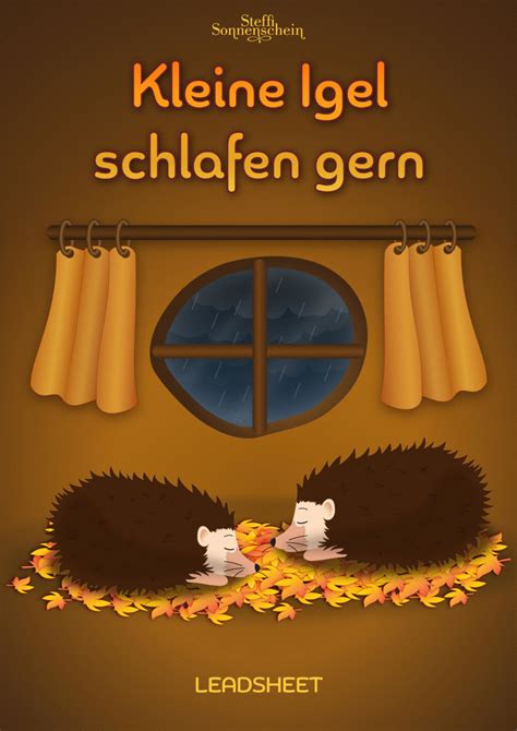 Kleine Igel Schlafen Gern Score Digital Sheet Music Sheet Music Plus