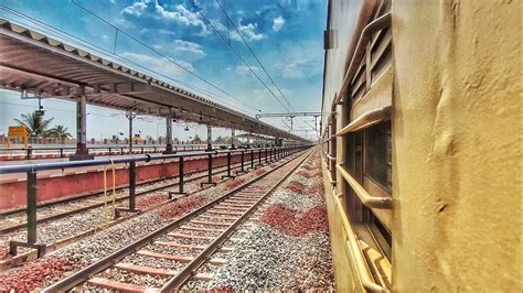 Arriving At Hubli Junction Worlds Longest Railway Platform Youtube