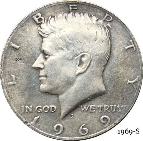 United States America 1969 S Liberty 1 2 Kennedy US Half Dollar In God