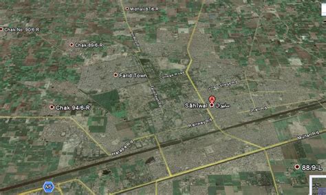 Sahiwal Satellite Map Sahiwal City Paki Mag