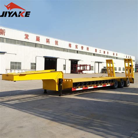 T Lowbed Trailer Construction Machine Ft Lowbed Trailer Dimensions