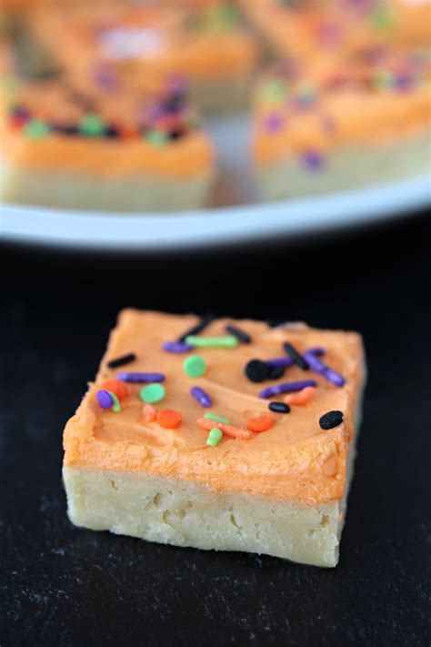 Halloween Sugar Cookie Bars Love To Be In The Kitchen