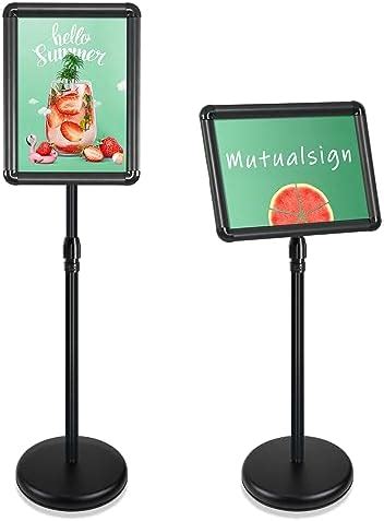 YIYO A3 Poster Stand Floor Standing Sign Holder Snap Frame Adjustable