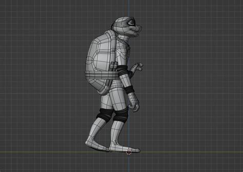 Michelangelo Tmnt 3d Model Rigged Cgtrader