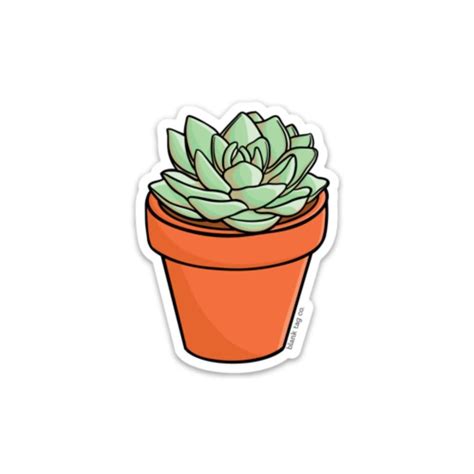 The Succulent Sticker Succulent Stickers Aesthetic Stickers