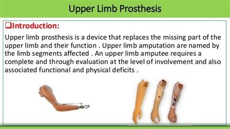 Upper Limb Prosthesis Group1 Presentation