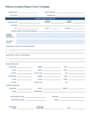 20 Police Report Template Examples Fake Real Doc Template