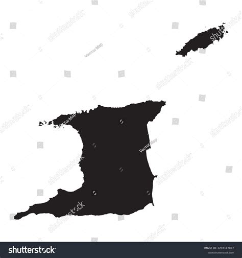 High Detailed Vector Map Trinidad Tobago Stock Vector Royalty Free 2293147827 Shutterstock