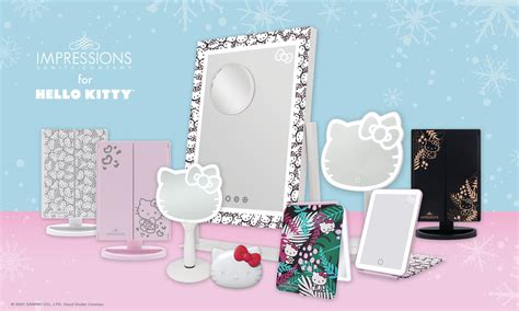 Hello Kitty X Impressions Vanity Led Hand Mirror With Standing Base