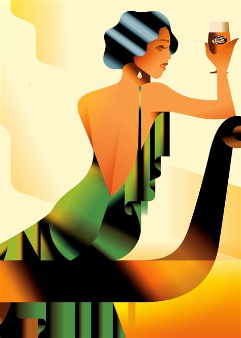 Mads Berg Art Deco Artwork Art Deco Illustration Art Deco Paintings