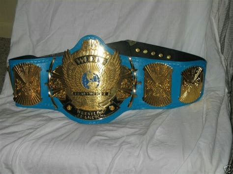 Blue Wwf Winged Eagle Belt For Wrestling Fans