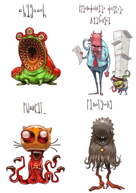 Name Of Monster Part 1 120 Monsters On Behance Cartoon Character