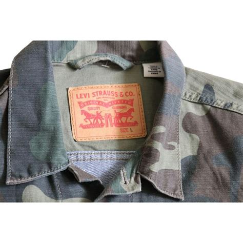 Levis Levis Camo And Denim Jacket L Grailed