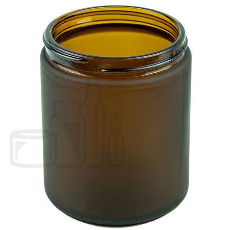 9oz Frosted Amber Glass Jar 70 400 Case Qty 60 Bring Me Boxes