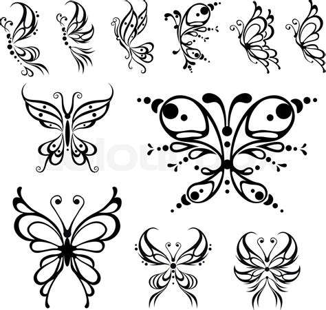 Schmetterling Tattoo . | Stock-Vektor | Colourbox