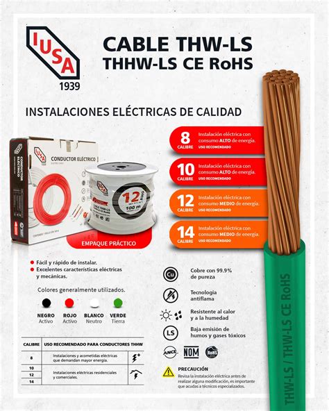 Cable Thw Ls Calibre Verde Rollo De M Iusa The Home Depot M Xico