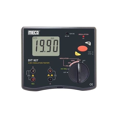 Meco Lcd 2 5Kv Digital Insulation Tester Model Name Number Dit 927 At