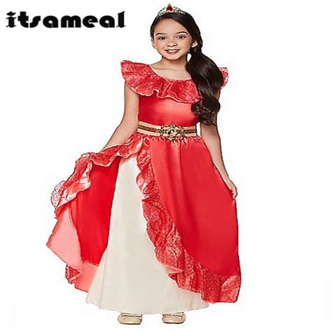 Girl Summer Dress Elena Of Avalor Princess Costume Children Girl Elena