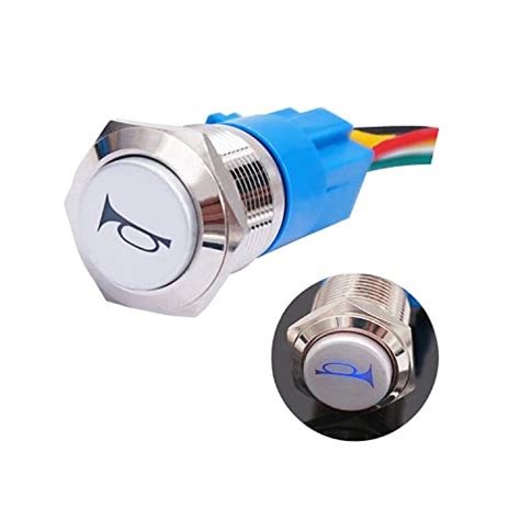 Mm V Momentary Speaker Horn Push Button Switch Stainless Steel