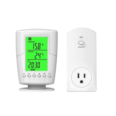 Thermostat Programmable Sans Fil Intelligent Affichage Num Rique Lcd