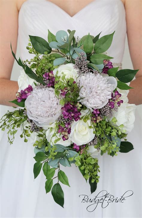 This Stunning Brides Bouquet Is A Cascading Bouquet Made With A Mixture