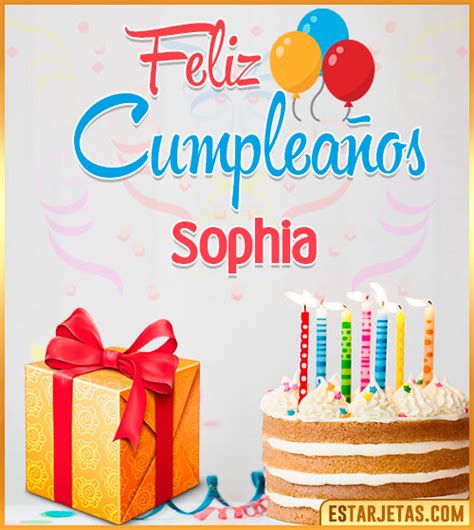 Feliz Cumpleaños Sophia Imágenes Tarjetas y Mensajes