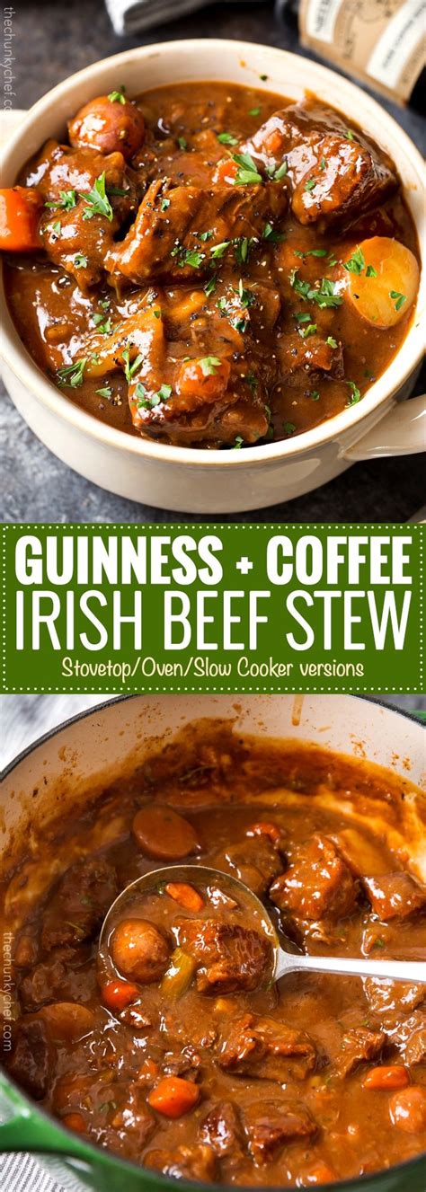 Guinness And Coffee Irish Beef Stew The Chunky Chef