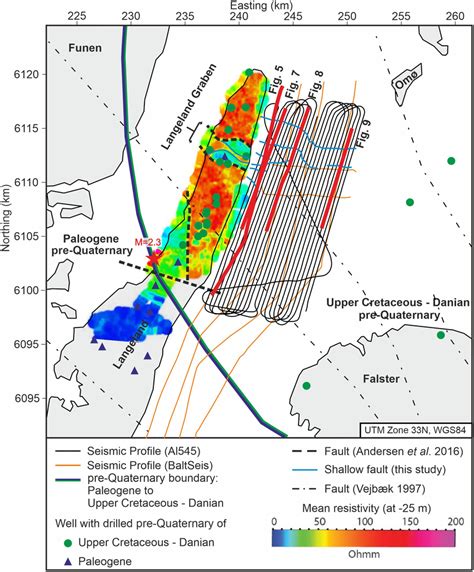 Seismic Database Used In This Study Shown Together With Shallow Wells