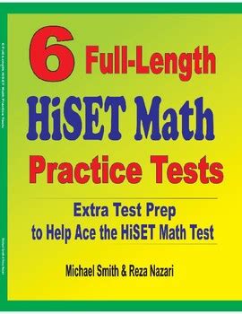 6 Full-Length HiSET Math Practice Tests by The Math Notion | TpT