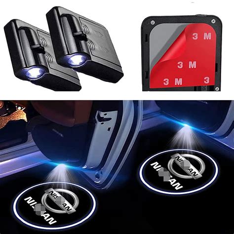 Buy Arewelly Pcs Car Door Lights Logo Projector Wireless Car Door