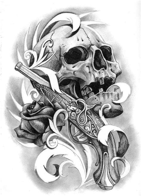 Pin by Weißer Hai on Schädel Skull sleeve tattoos Skulls drawing