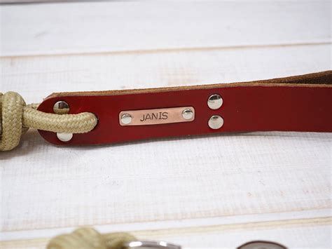 Personalized Leather Dog Leash Black Leather Leash Leather Etsy