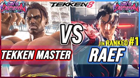 T8 Tekken Master Eddy Vs Raef 1 Ranked Jin Tekken 8 High Level