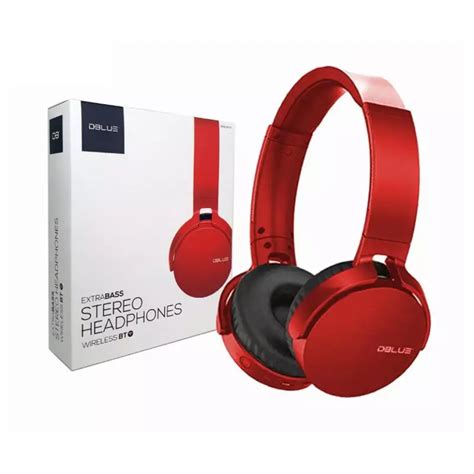 Dblue Audifonos Bluetooth Overear Extra Bass Rojo Dblue