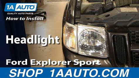 How To Replace Headlight 01 05 Ford Explorer Sport Trac Youtube