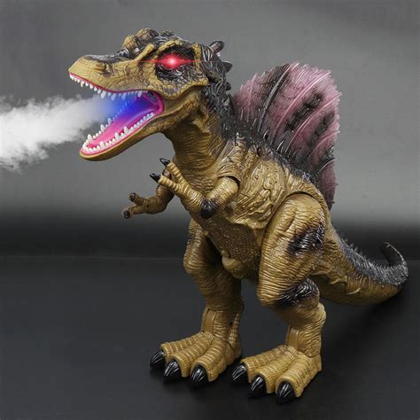 Walking Dinosaur Spinosaurus Light Up Kids Toys Figure Sounds Real