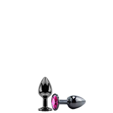 Plug Anal Preto Pequeno Pedra SEAMLESS BUTT PLUG