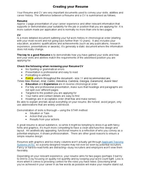 Important Resume Tips Update Pdf Résumé Cognitive Science