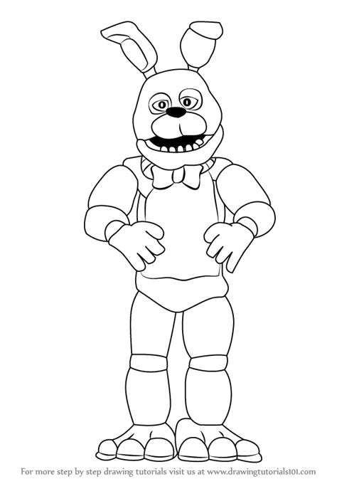 Fnaf Coloring Pages Bonnie At Free Printable Colorings Pages To Print And Color