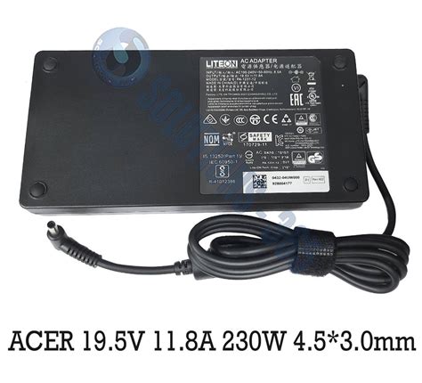 LAPTOP ADAPTER CHARGER FOR ACER 230W 19 5V 11 8A PIN SIZE 4 5X3 0