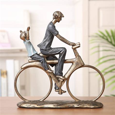 CADEAUX AMOUR SYMBOLES Statues Figurines Figurine de vélo