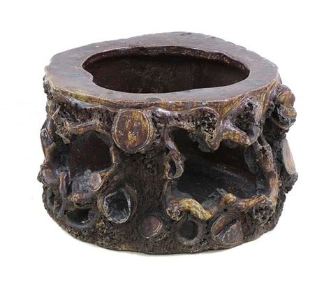 A Salt Glazed Stoneware Strawberry Planter Sold At Auction On 30th