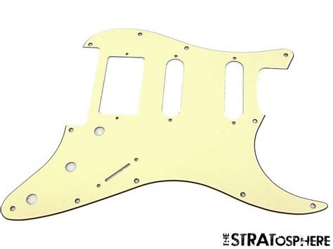 New Cream Hss Floyd Rose Stratocaster Pickguard For Fender Reverb