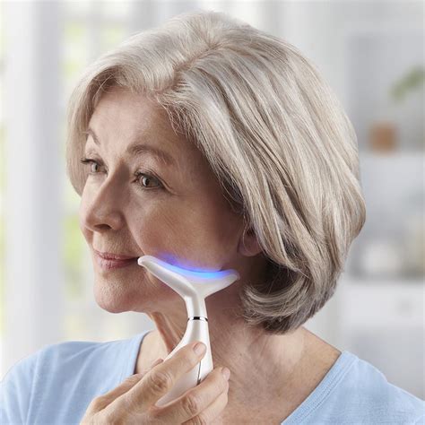 The Neck Wrinkle Reducing Therapy Device Hammacher Schlemmer