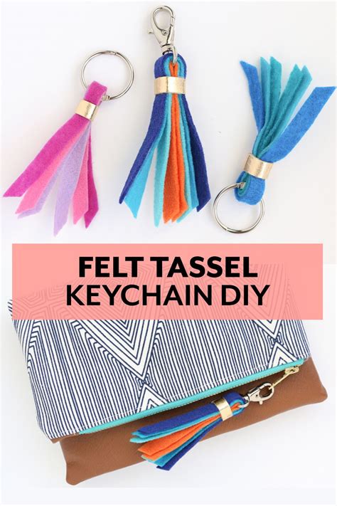 Felt Key And Purse Tassels Tutorial From A Kailo Chic Life J Conlon And Sons Tassels